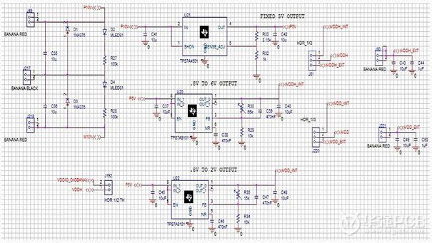 圖3：樣例電路板的原理圖。